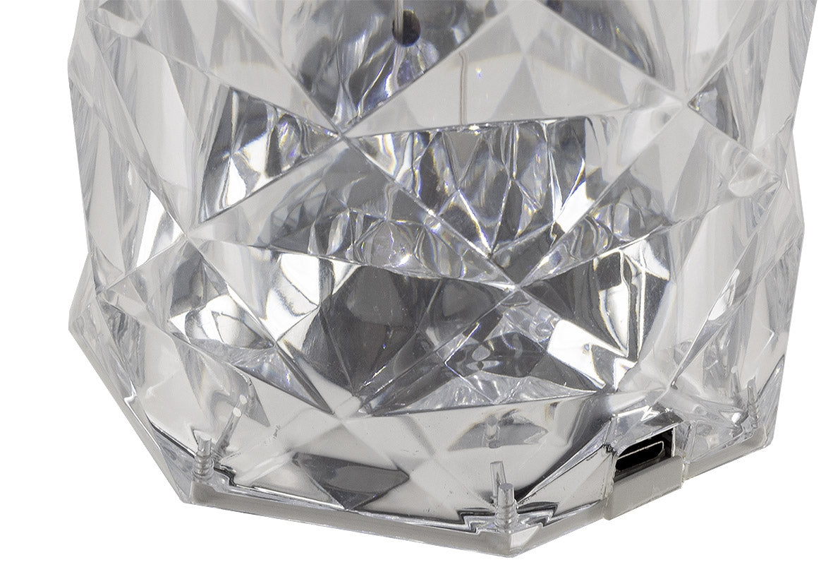 LED Akku-Tischleuchte "Foco Bonita" Li-Akku, Weiß/Warmweiß/Amber, ØxH 9x21cm