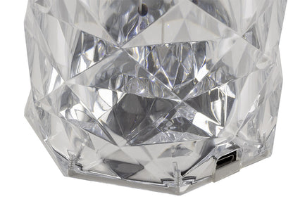 LED Akku-Tischleuchte "Foco Bonita" Li-Akku, Weiß/Warmweiß/Amber, ØxH 9x21cm