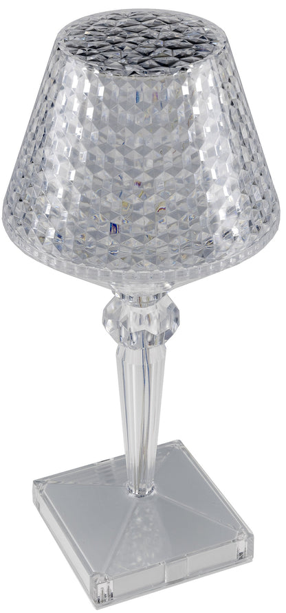 LED Akku-Tischleuchte "Foco Guapa" Li-Akku, Weiß & Warmweiß, ØxH 11x26cm