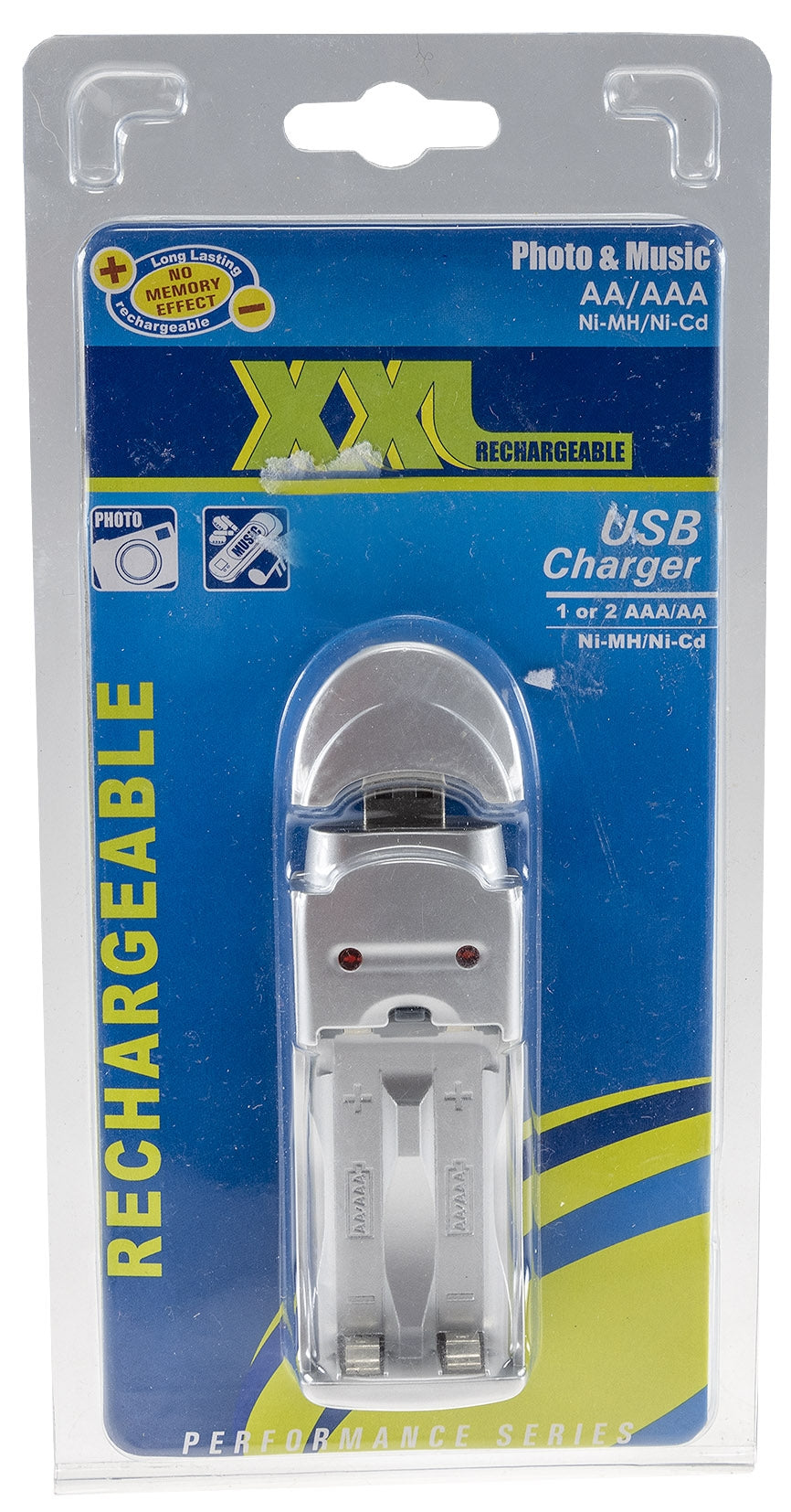 Akku-Ladegerät USB für 2x Micro AAA/Mignon AA