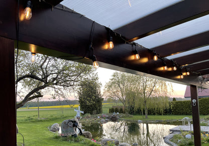 Biergarten-Lichterkette "CT-BGL 10Solar" 2m + 4,5m, 10x Filament Led Lampe, IP44