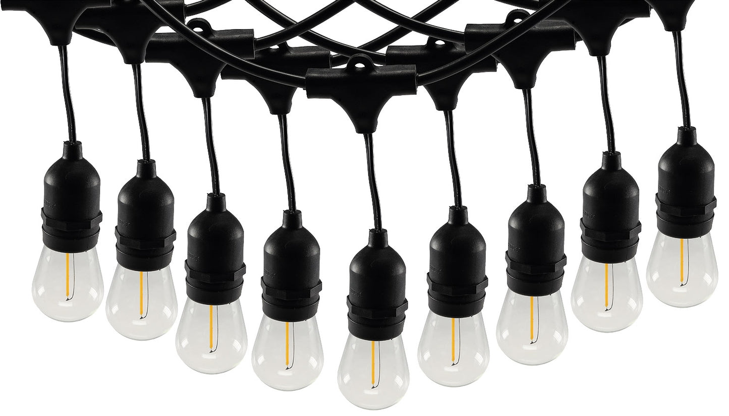 Biergarten-Lichterkette "CT-BGL 10Solar" 2m + 4,5m, 10x Filament Led Lampe, IP44