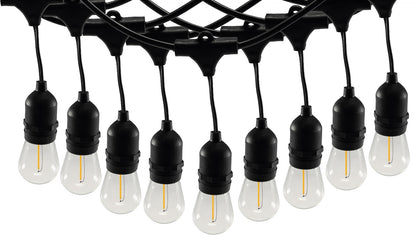 Biergarten-Lichterkette "CT-BGL 10Solar" 2m + 4,5m, 10x Filament Led Lampe, IP44
