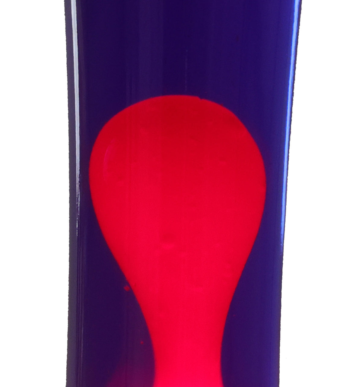 Lavalampe 40cm Wasser: Lila, Wachs: Rot, Body: Chrom