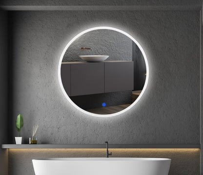 LED Spiegel "Espelho R50" Ø50cm 230V, 19W, 1400lm, 4000K, Touchschalter