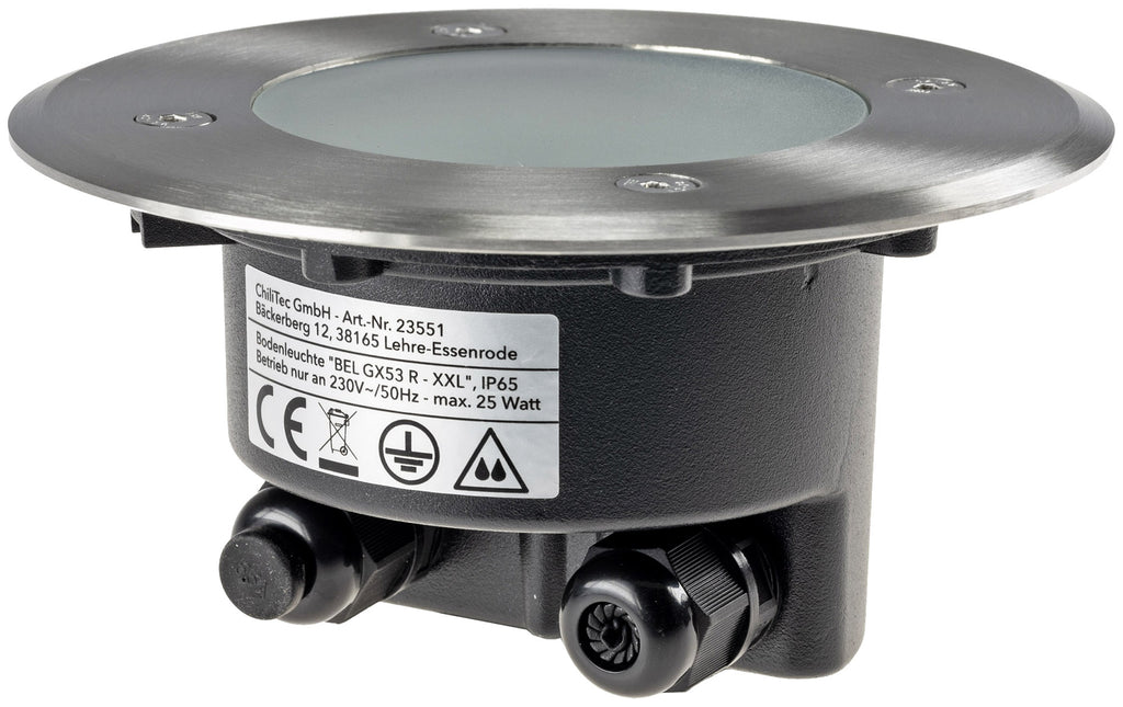 Bodenleuchte "BEL GX53 XXL " Rund ØxT 14x7cm, IP65, GX53 Fassung
