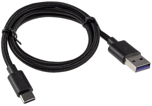 USB-Kabel USB-A auf USB-C 0,5m Stecker/Stecker, 5-12V, max 36W / 3A