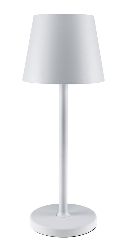 LED Akku-Tischleuchte "Foco Tenda" 3000K, IP44, Touchschalter, 30cm, weiß