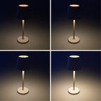 LED Akku-Tischleuchte "Foco Tenda" 3000K, IP44, Touchschalter, 30cm, weiß