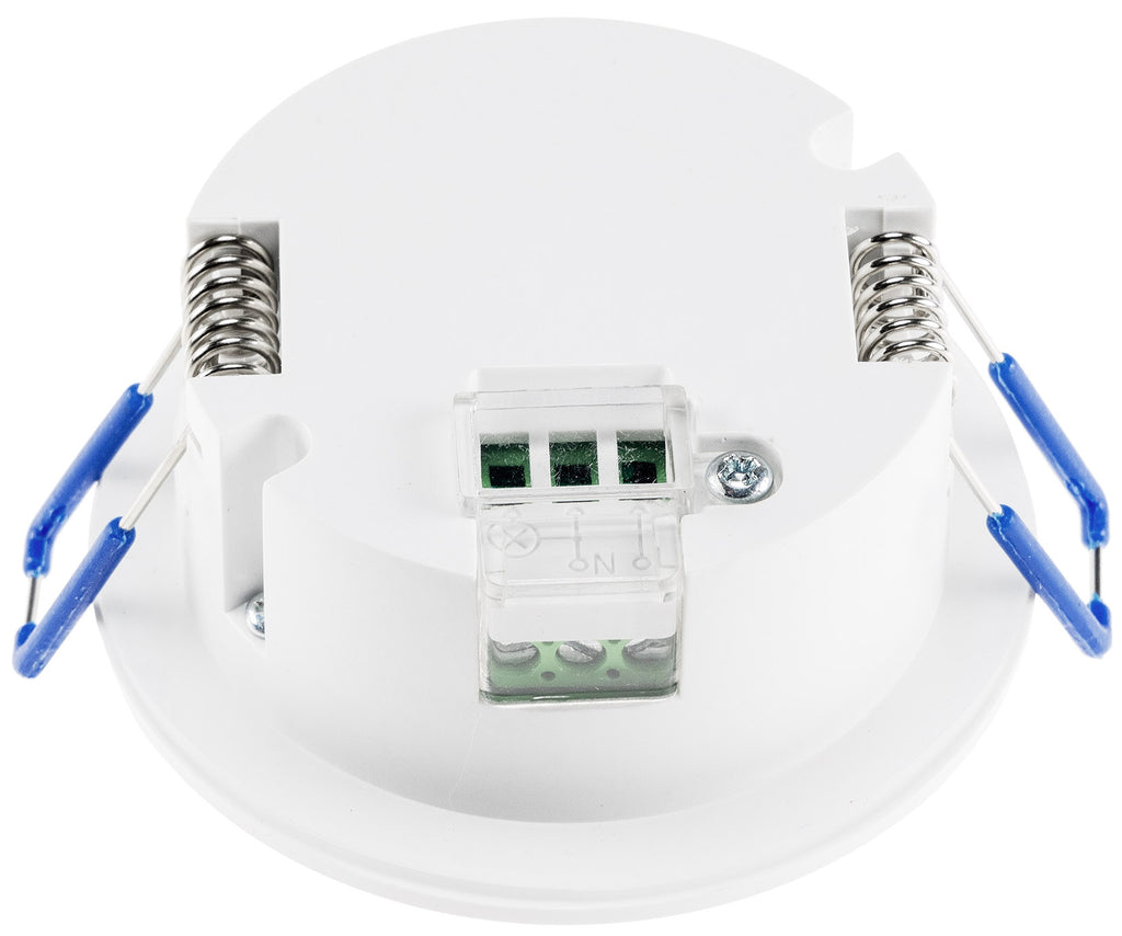 Decken-Einbau-Bewegungsmelder 360° IP65 LED geeignet, 8m Detektion, weiß,76x36mm