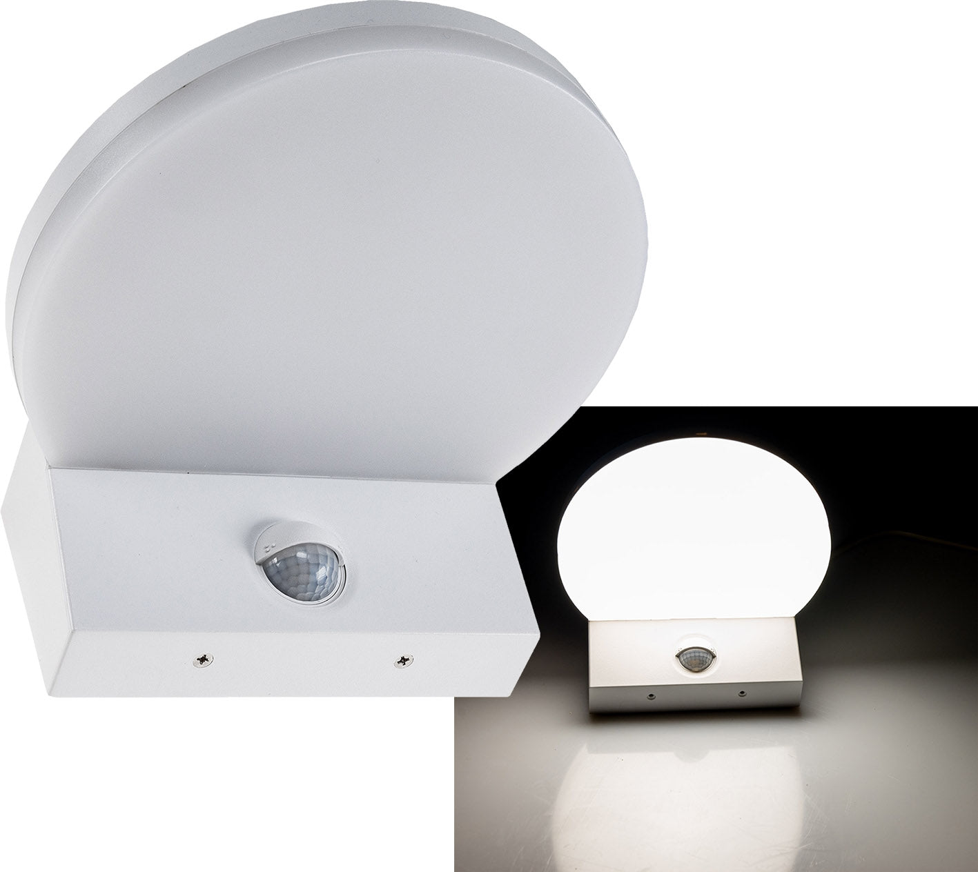 LED Wandleuchte "TORTUGUERO" IP65 15W, 1569lm, 140° Bewegungsmelder, 4000K