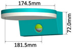 LED Wandleuchte "TORTUGUERO" IP65 15W, 1569lm, 140° Bewegungsmelder, 4000K