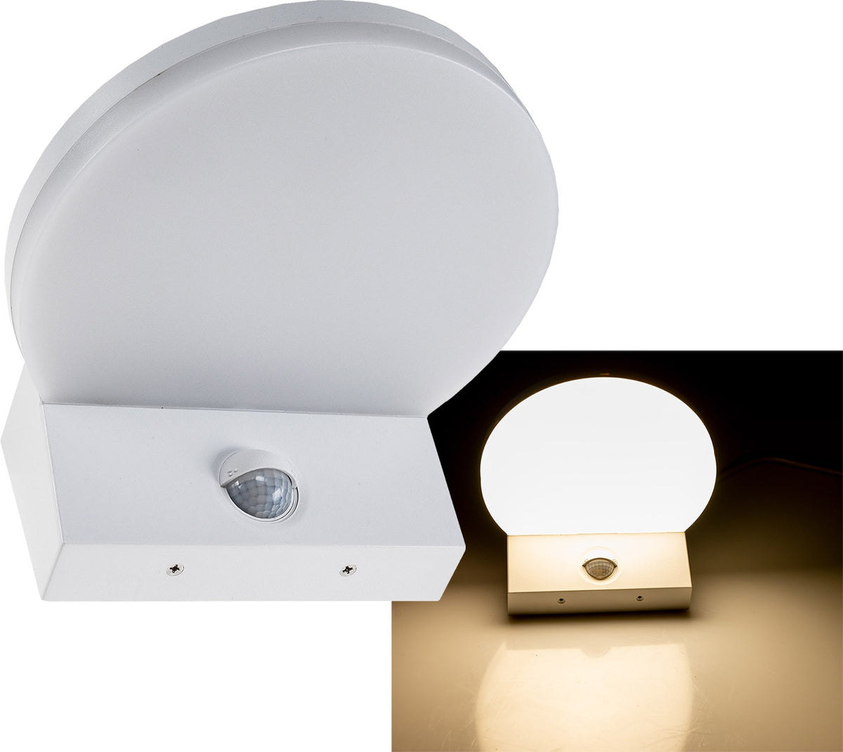 LED Wandleuchte "TORTUGUERO" IP65 15W, 1526lm, 140° Bewegungsmelder, 3000K