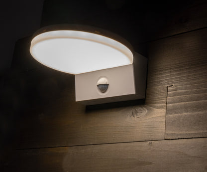 LED Wandleuchte "TORTUGUERO" IP65 15W, 1526lm, 140° Bewegungsmelder, 3000K