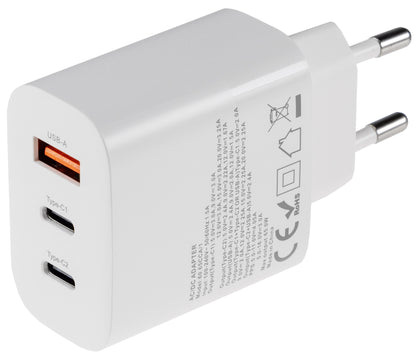Stecker-Netzteil mit USB-C "CTN-PD65 a3" In 100-240V~, Out 5,0V/9,0V/12,0V=, 65W