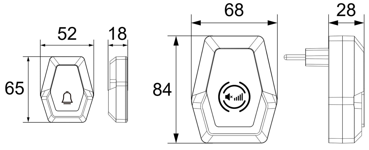 Stecker-Netzteil mit USB-C "CTN-PD65" In 100-240V~, Out 5,0V/9,0V/12,0V=, 65W