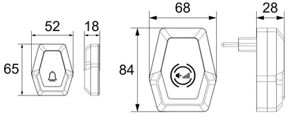 Stecker-Netzteil mit USB-C "CTN-PD65" In 100-240V~, Out 5,0V/9,0V/12,0V=, 65W