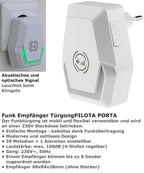 Funk-Türklingel-Set "Pilota Porta" Klingeltaster + 230V-Empfänger
