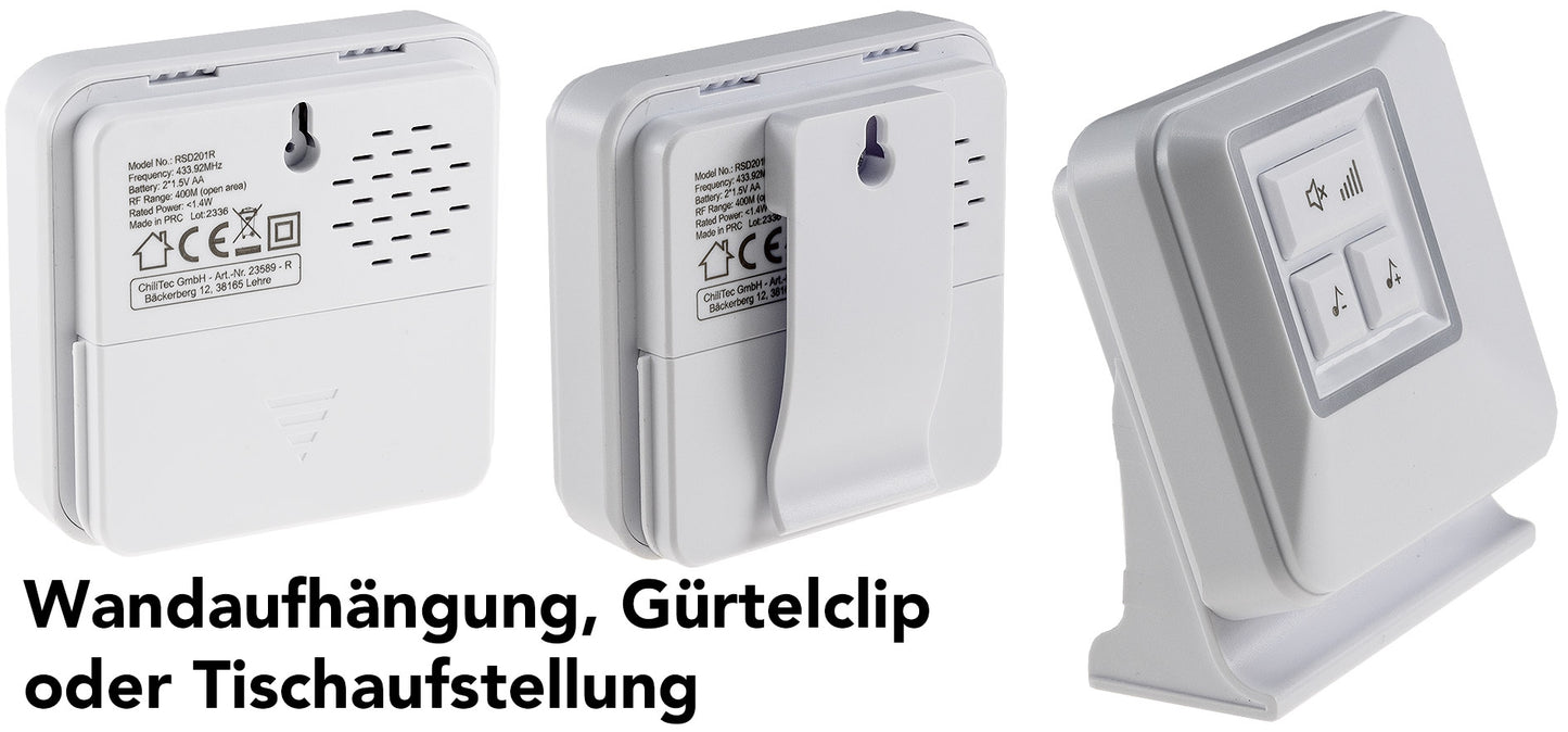 Funk-Klingel Empfänger "Pilota Porta" Batterie-Empfänger