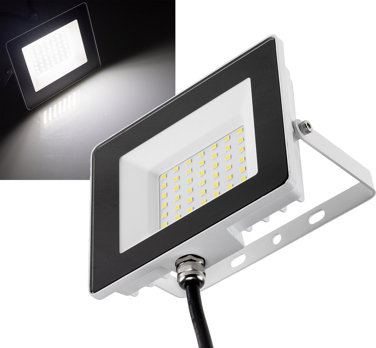 LED-Fluter "CTF-SLW 30" IP65, 30W, 2503lm, 4000K neutralweiß
