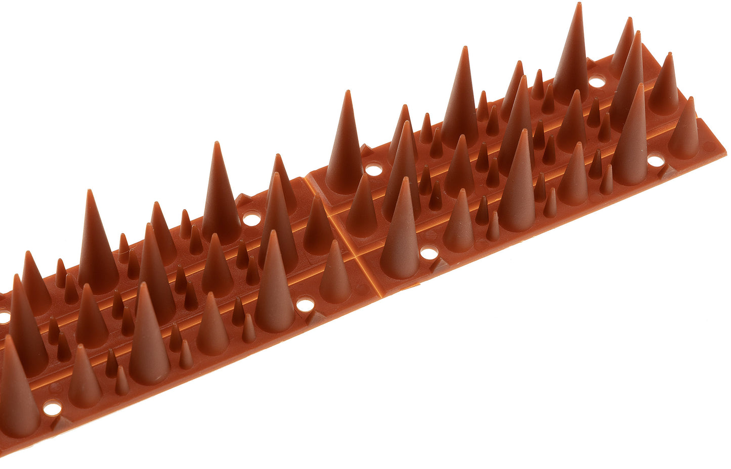 Taubenabwehr Spikes 10er Set Kunststoff, 400x42x36mm, Ziegelrot