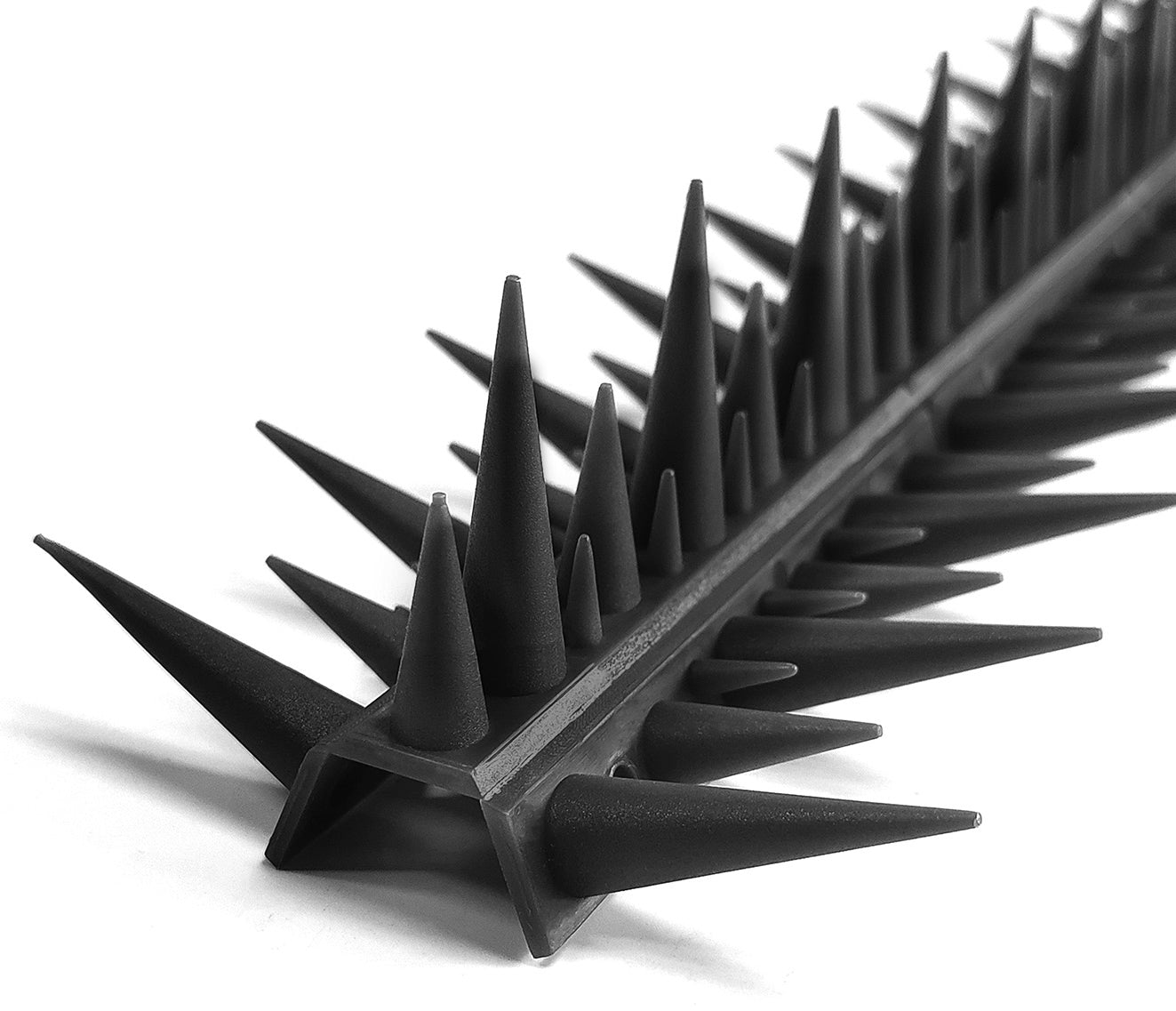 Taubenabwehr Spikes 10er Set Kunststoff, 400x42x36mm, schwarz