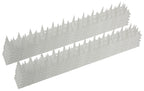 Taubenabwehr Spikes 10er Set Kunststoff, 400x42x36mm, weiß/transparen