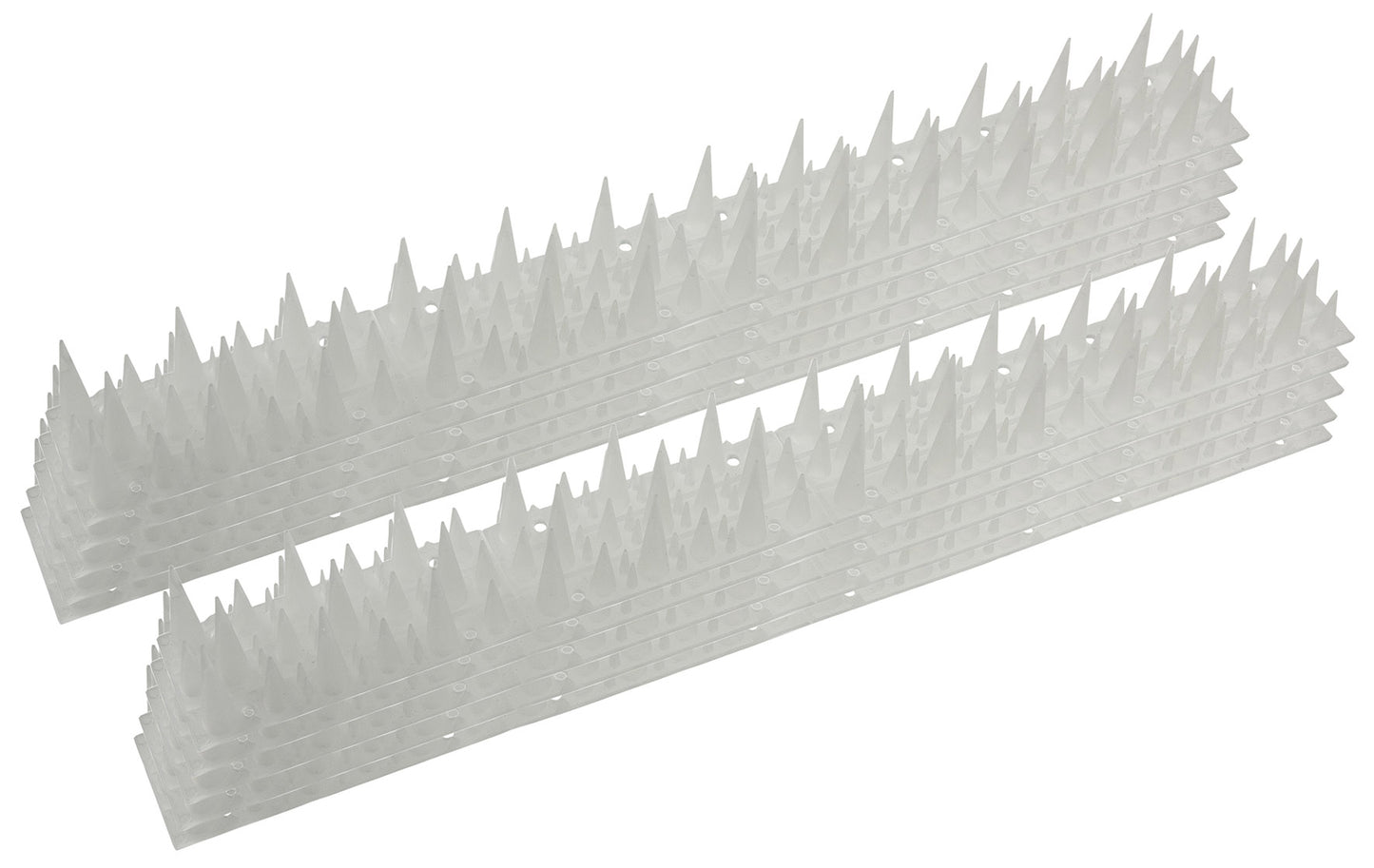 Taubenabwehr Spikes 10er Set Kunststoff, 400x42x36mm, weiß/transparen