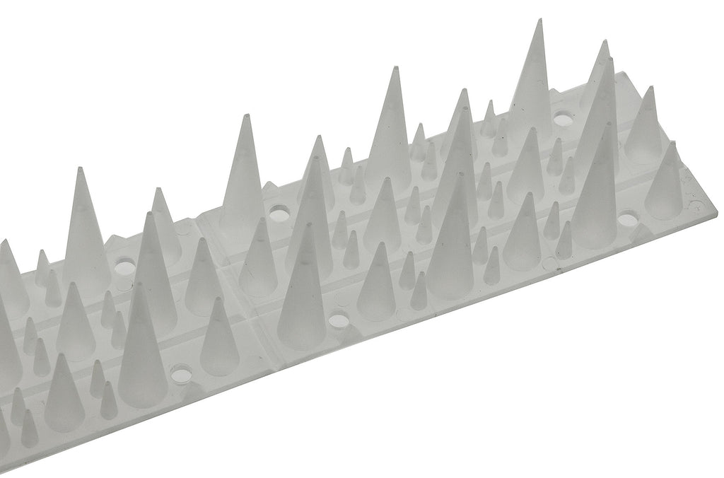 Taubenabwehr Spikes 10er Set Kunststoff, 400x42x36mm, weiß/transparen