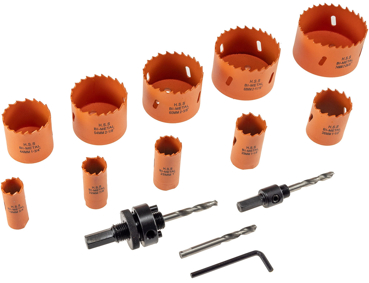 Lochsägen Set "Profi" 15-teilig 19-74mm, inkl. Transportkoffer
