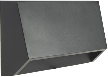LED Wandleuchte "KWL-158", Anthrazit IP65, 3W, 172Lm, Kunststoff, warmweiß