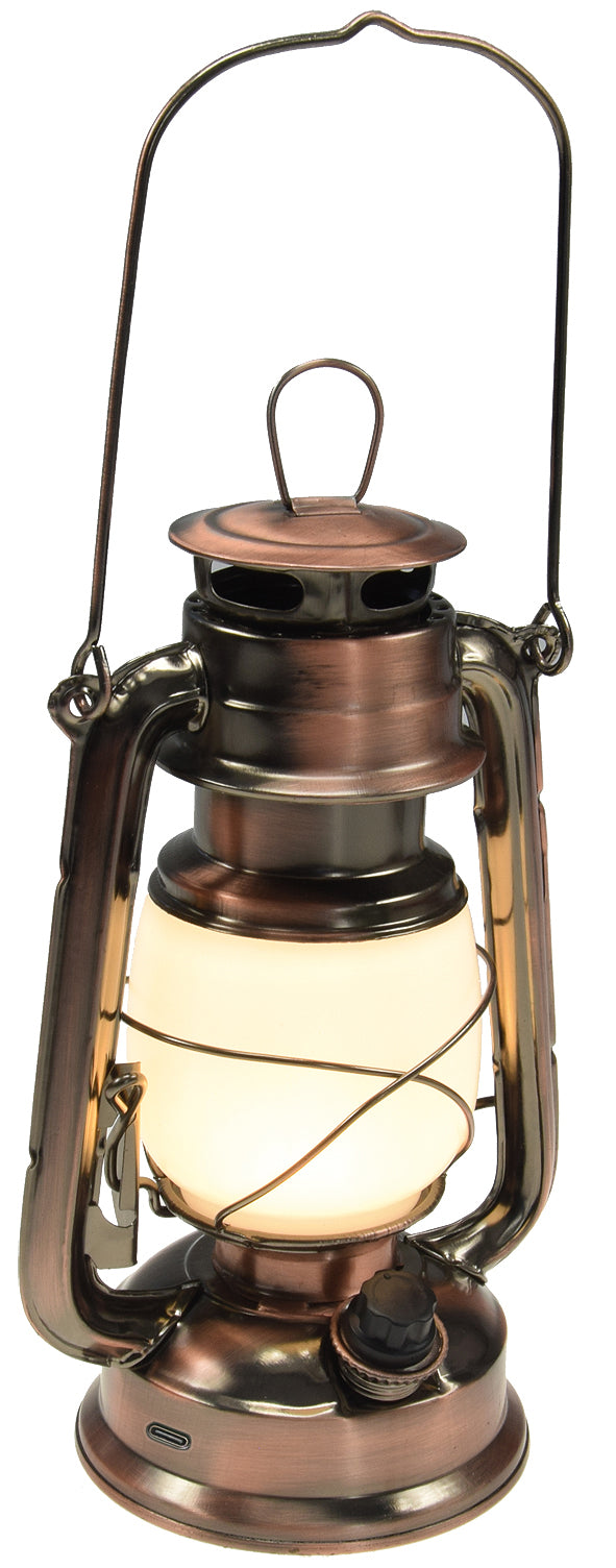 LED Akku Camping Laterne "CT-Copper Pro" ØxH 12x23,5cm, USB-C, warmweiß, dimmbar