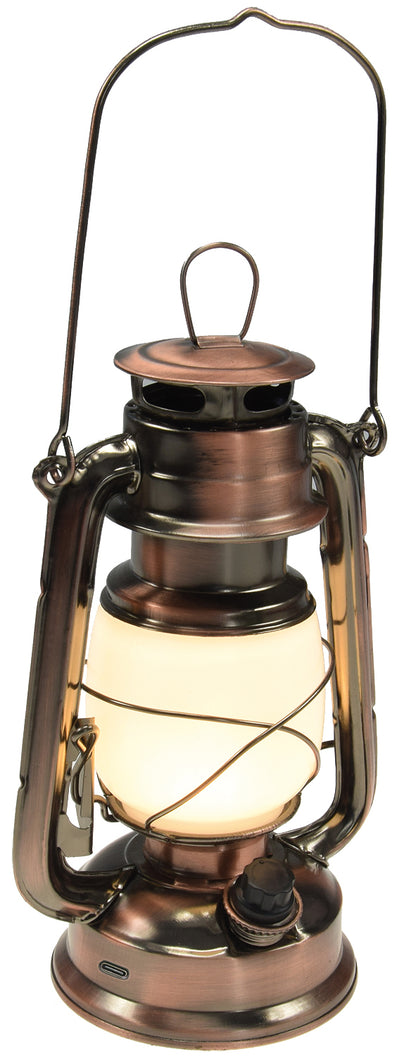LED Akku Camping Laterne "CT-Copper Pro" ØxH 12x23,5cm, USB-C, warmweiß, dimmbar