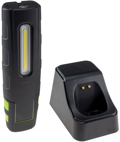 LED Stableuchte mit Akku "FlexiLED 880" Ladeschale, Magnetfuß,10W, 880lm,IP67