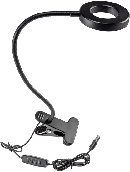 LED Klemmleuchte mit USB-Betrieb 40cm Schwanenhals, dimmbar, 55lm