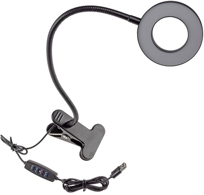 LED Klemmleuchte mit USB-Betrieb 40cm Schwanenhals, dimmbar, 55lm