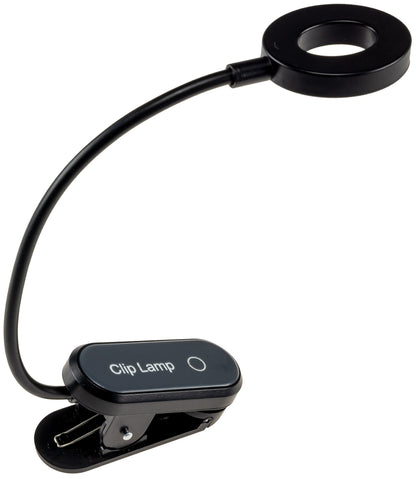 LED Akku-Leseleuchte / Buchleuchte 18cm Schwanenhals, dimmbar, 25lm