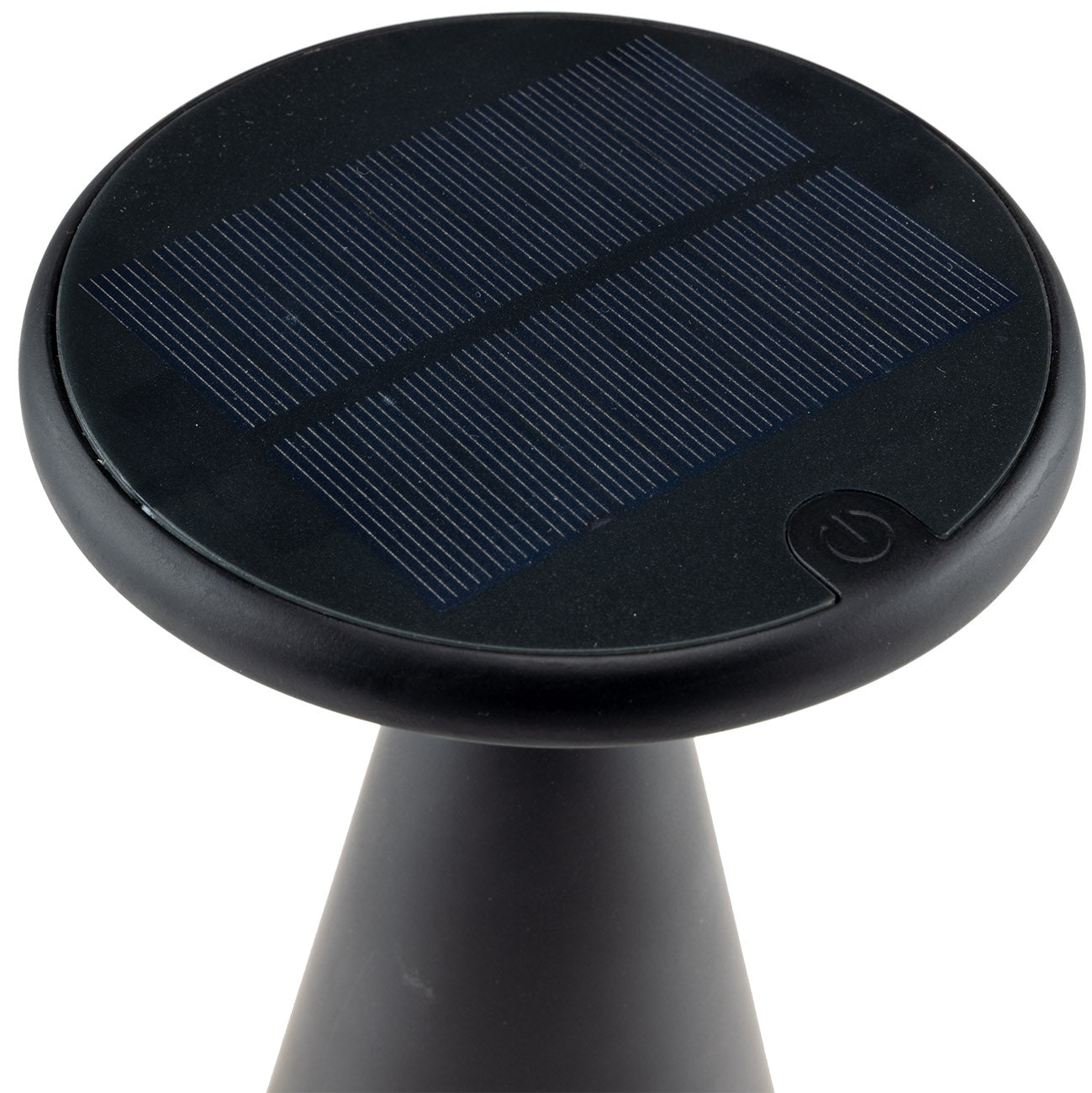 LED Solar-Tischleuchte "Foco Sol" 2700K, IP44, dimmbar, 20cm, matt schwarz
