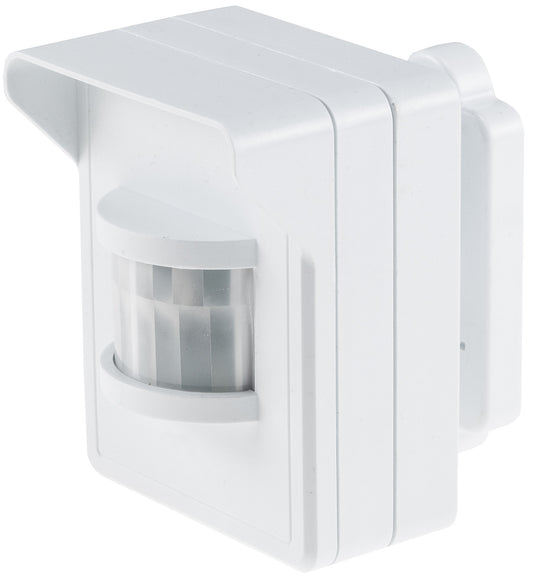 Funk-Bewegungsmelder für "Pilota Casa" IP44, 90°/8m PIR,  Aufputz, weiß