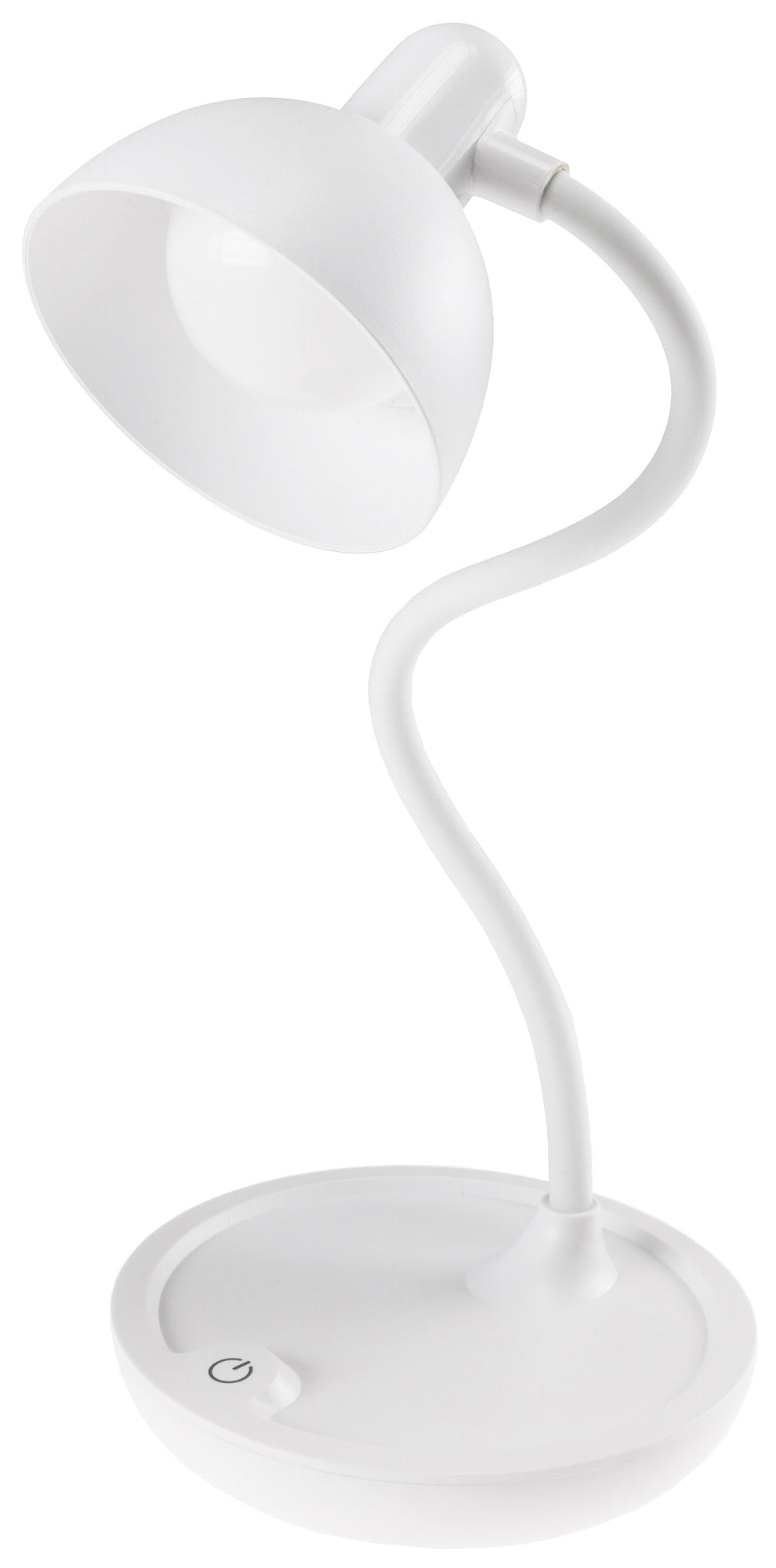LED Tischleuchte mit Schwanenhals Batterie, dimmbar, warmweiß, Weiß