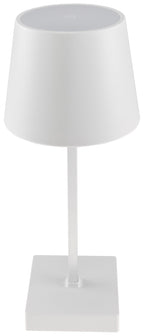 LED Tischleuchte 26cm, Weiß 3xAA A Batterie, dimmbar, Licht warmweiß