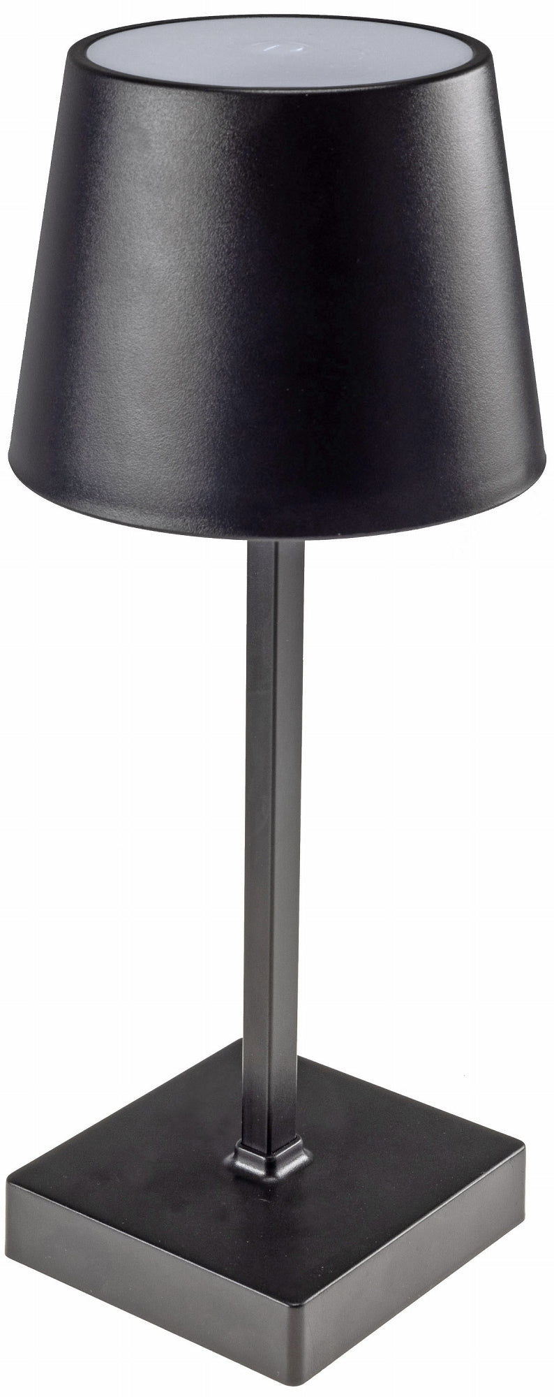 LED Tischleuchte 26cm, Schwarz 3xAAA Batterie, dimmbar, Licht Warmweiß