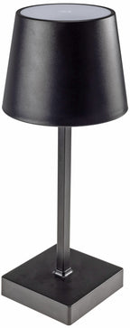 LED Tischleuchte 26cm, Schwarz 3xAAA Batterie, dimmbar, Licht Warmweiß