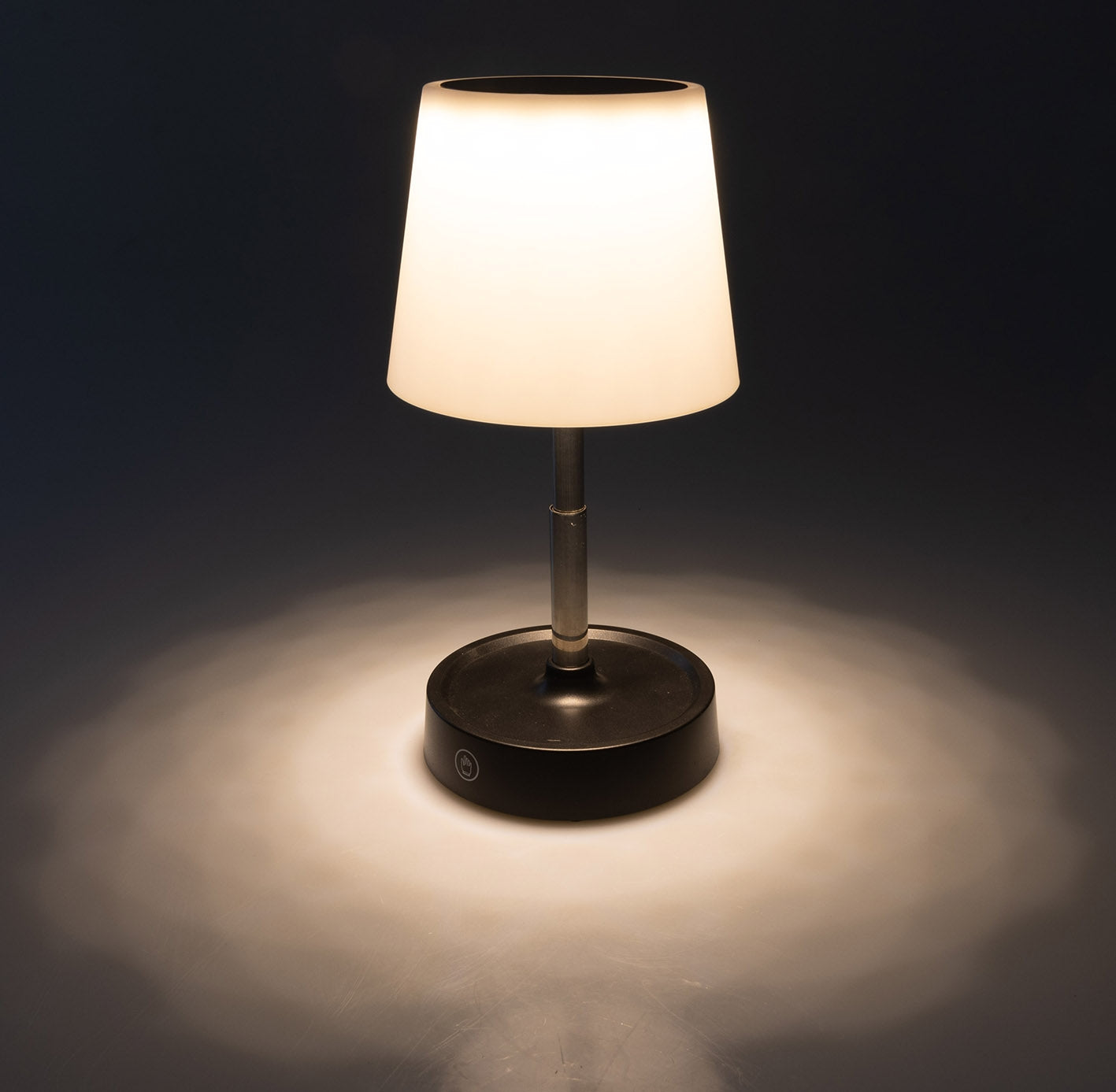 LED Akku Tischleuchte 29cm, dimmbar 115-290mm ausziehbar, Warmweiß