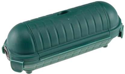 Kabelschutzbox für Aussen IP44 LxØ 21x8cm, mit Wandhalterung, Grün