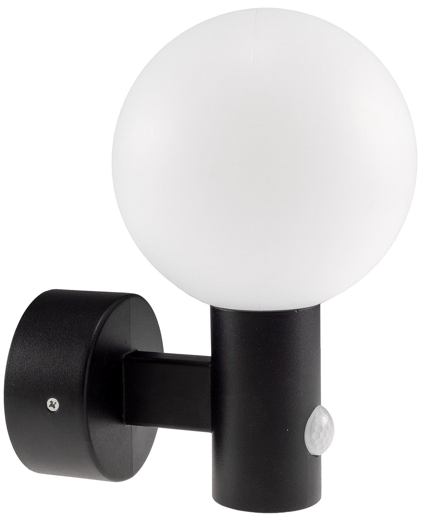 LED Wandleuchte "LAMU" mit PIR-Sensor IP65, 15W, schwarz, 3000k / warmweiß