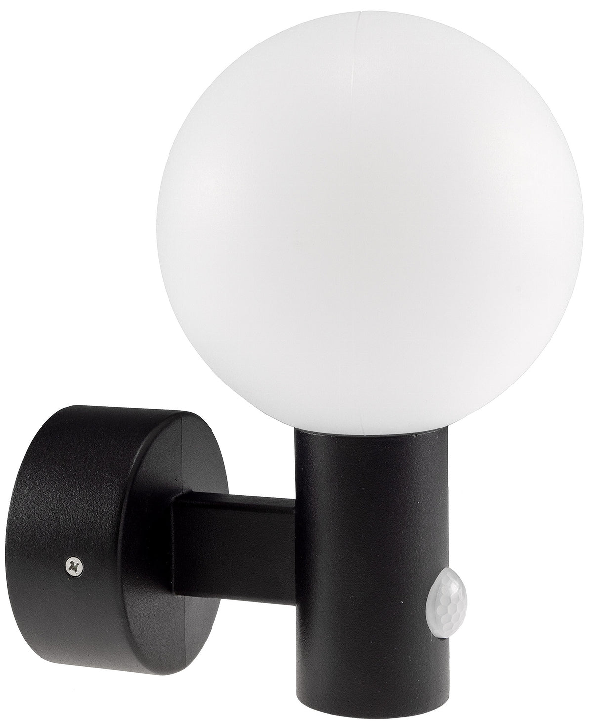 LED Wandleuchte "LAMU" mit PIR-Sensor IP65, 15W, schwarz, 4000k / neutralweiß
