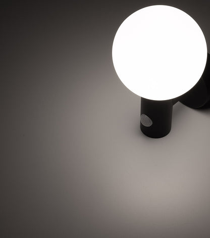 LED Wandleuchte "LAMU" mit PIR-Sensor IP65, 15W, schwarz, 4000k / neutralweiß