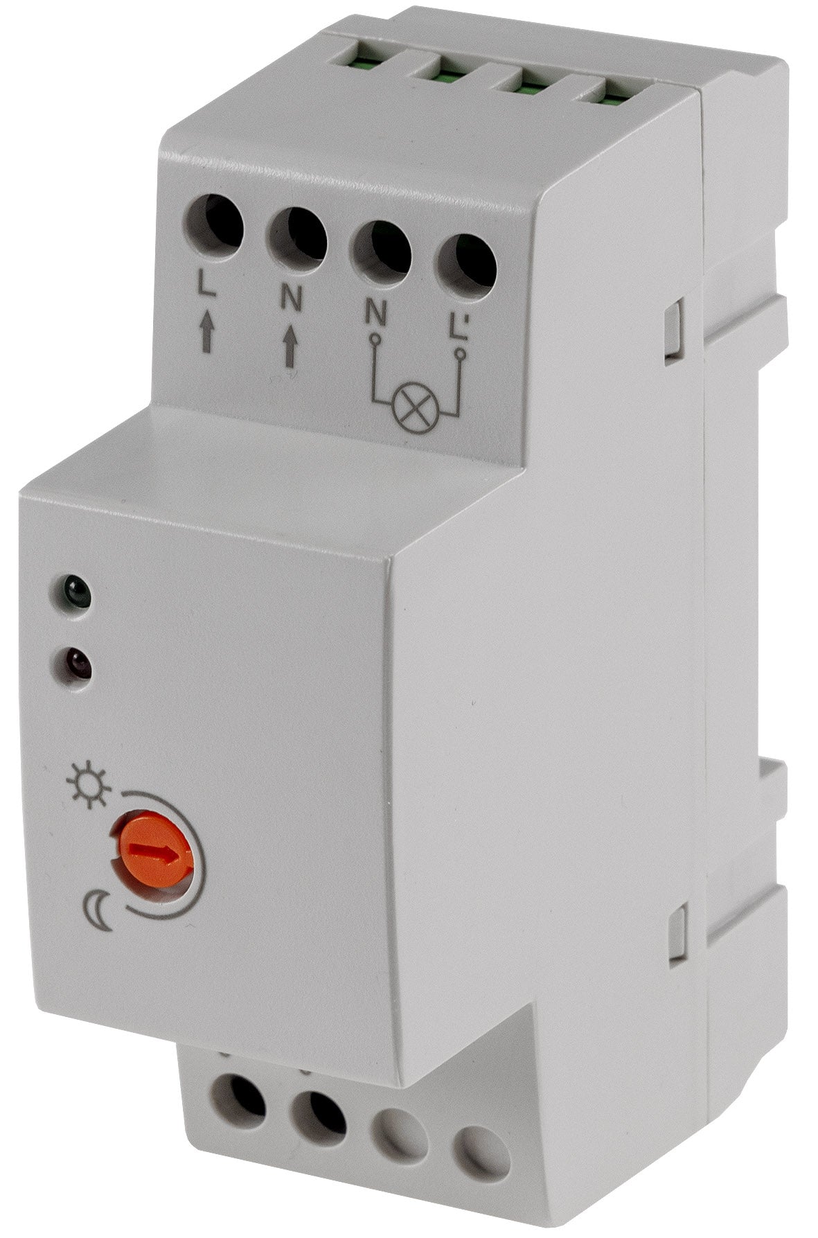 Dämmerungsschalter für Hutschiene 230V, 5m Kabel, externer Sensor IP65