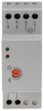 Dämmerungsschalter für Hutschiene 230V, 5m Kabel, externer Sensor IP65